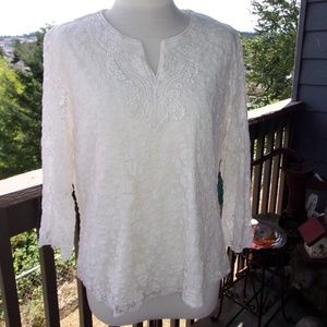 Coldwater Creek Lace Top